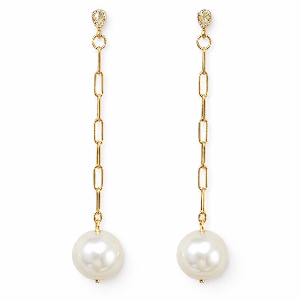 🪎 3/$30 One of a Kind Drop Golden Pearls Earrings
